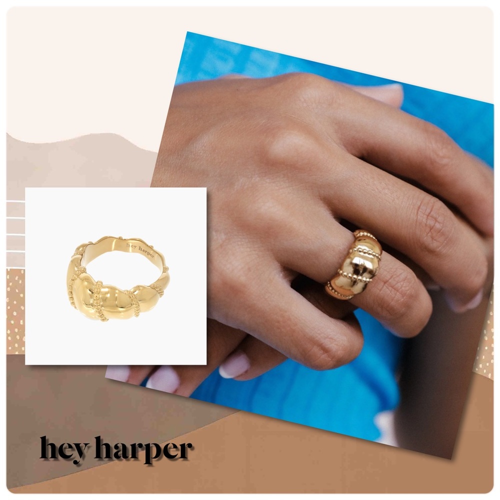 Waterproof gold ring - hey harper